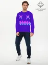 Мужской лонгслив базовый / CYBERSTYLE PURPLE EVIL