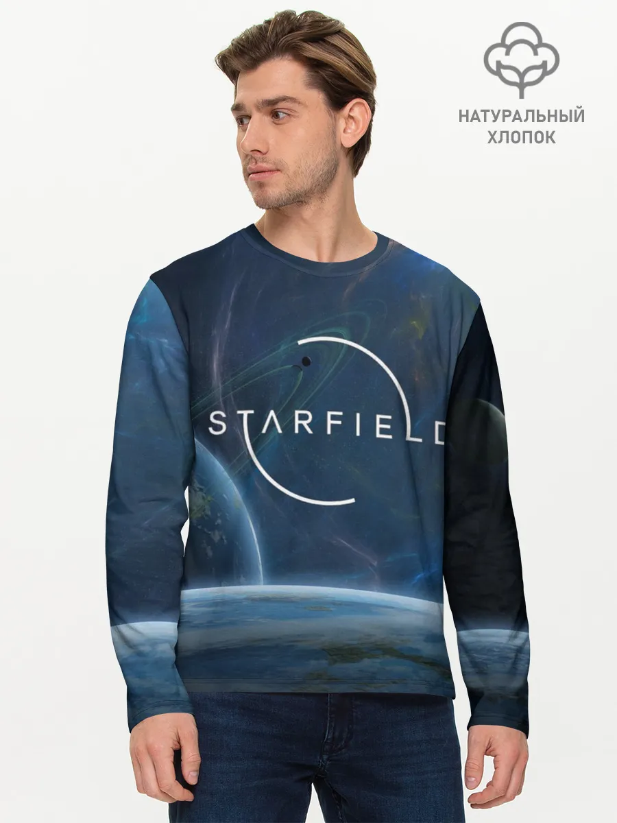 Мужской лонгслив базовый / Starfield
