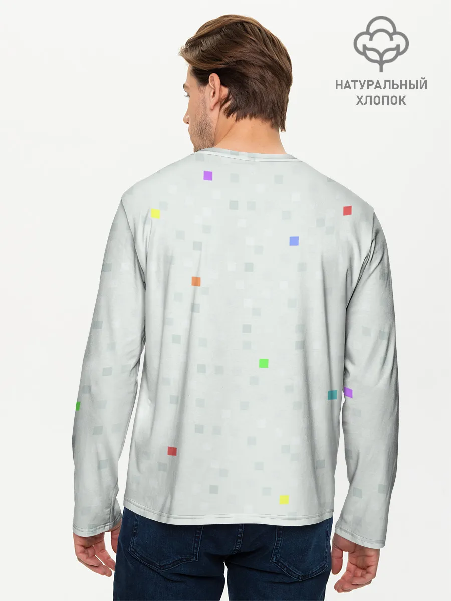 Мужской лонгслив базовый / Im a Pixel