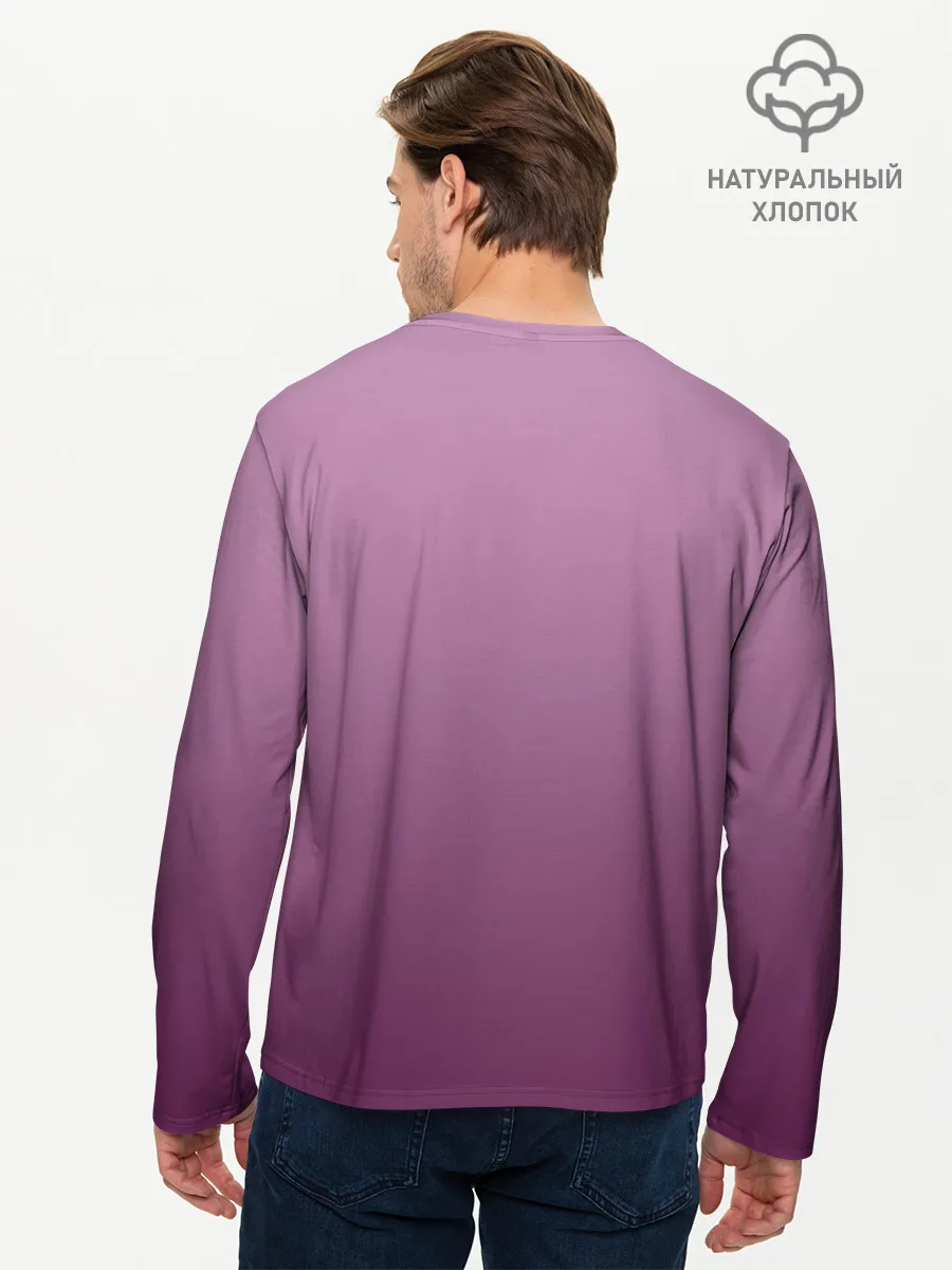 Мужской лонгслив базовый / кот художник творец