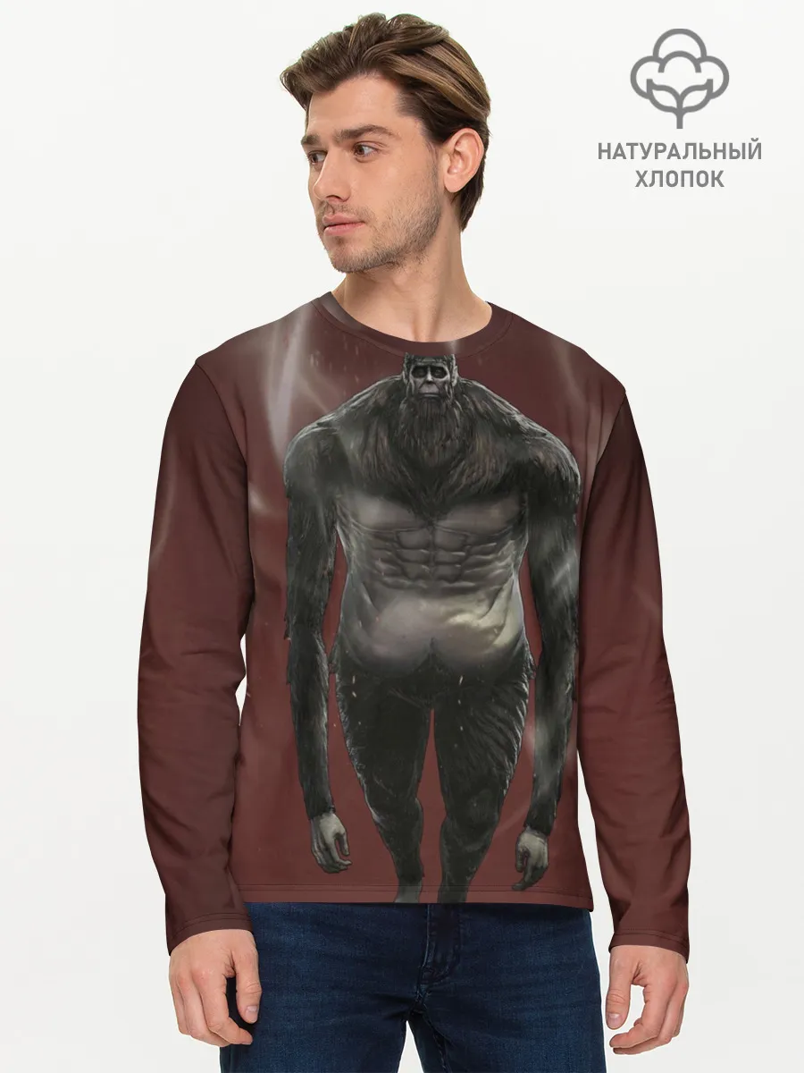 Мужской лонгслив базовый / Титан