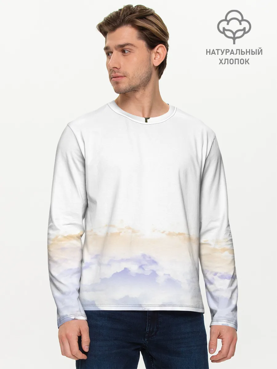 Мужской лонгслив базовый / Прыжок в небо