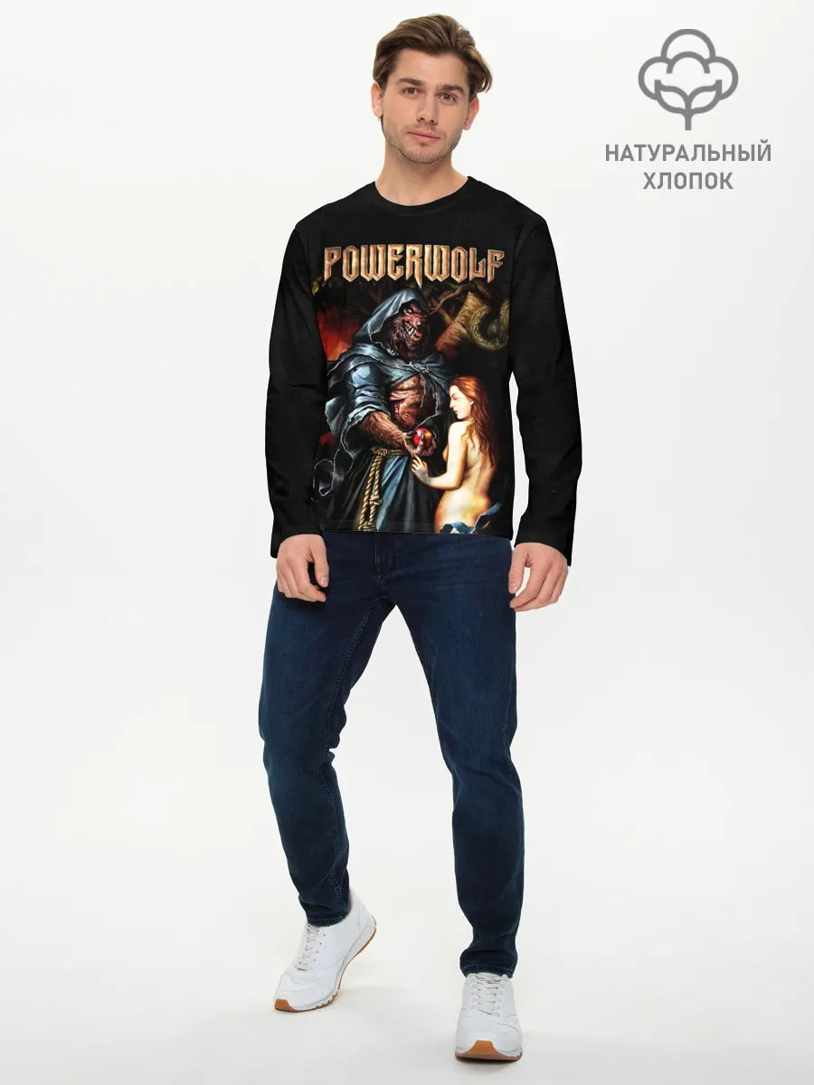 Мужской лонгслив базовый / Powerwolf