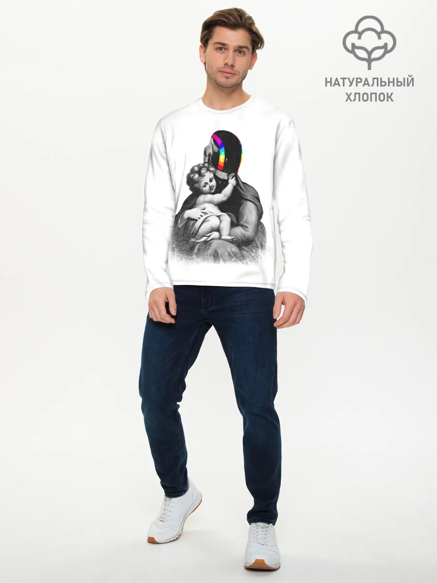 Мужской лонгслив базовый / Daft Punk