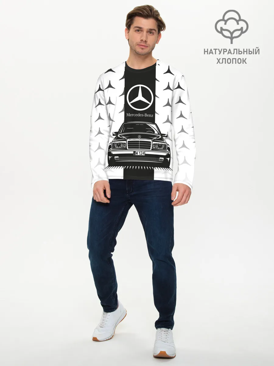 Мужской лонгслив базовый / MERCEDES BENZ