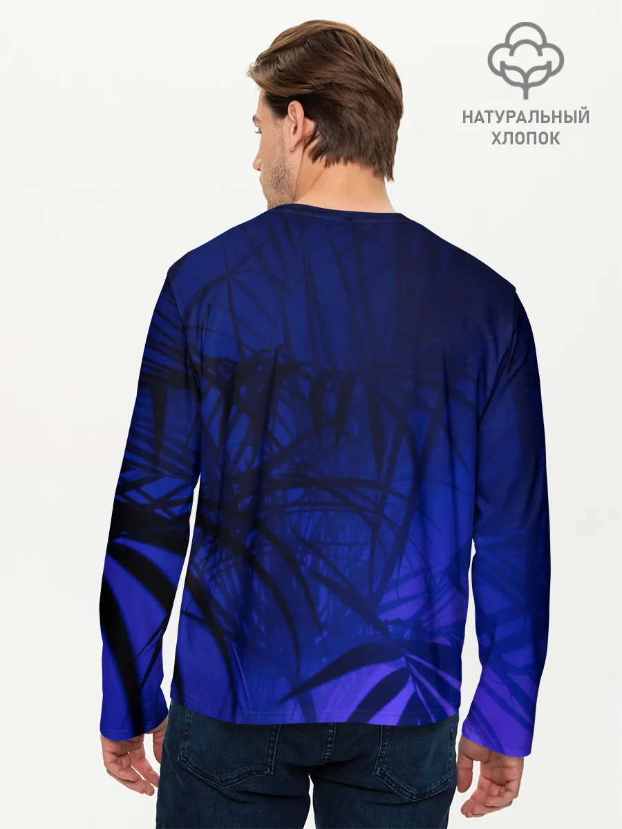 Мужской лонгслив базовый / Тихие джунгли
