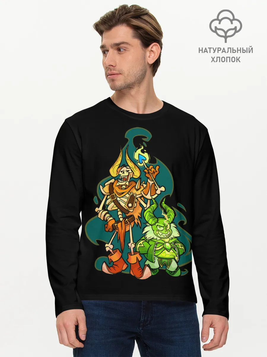 Мужской лонгслив базовый / Опасная парочка | Dota 2