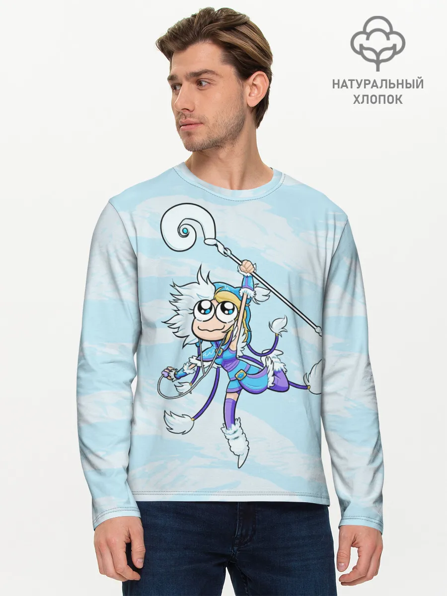 Мужской лонгслив базовый / Снежный танец | Dota 2