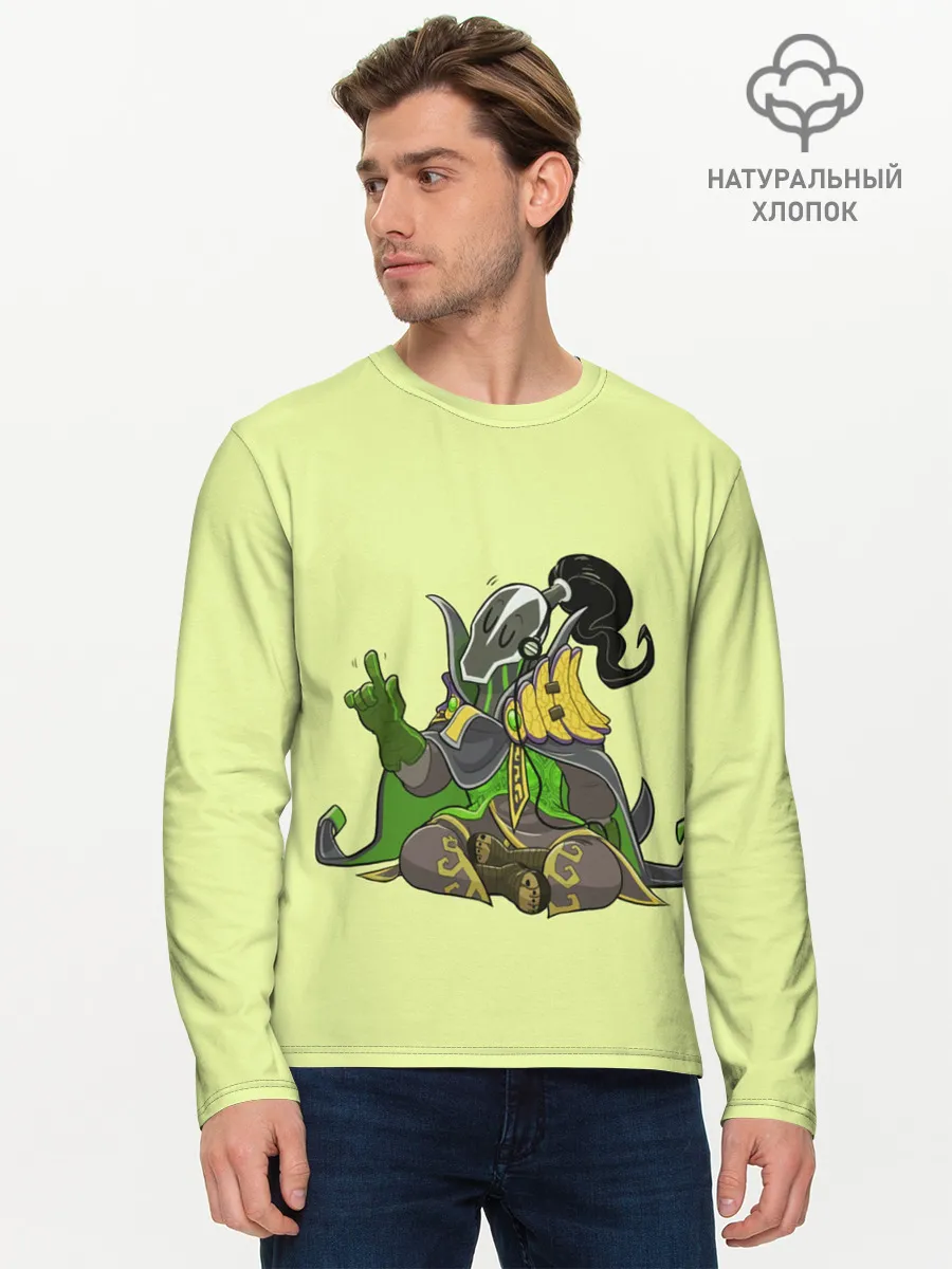 Мужской лонгслив базовый / Музыкальный Рубик | Dota 2