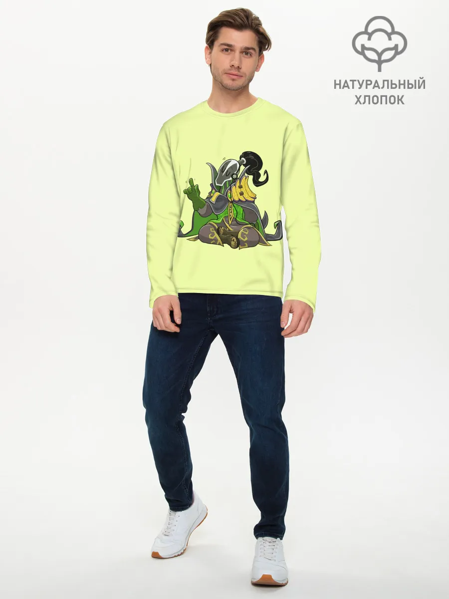 Мужской лонгслив базовый / Музыкальный Рубик | Dota 2