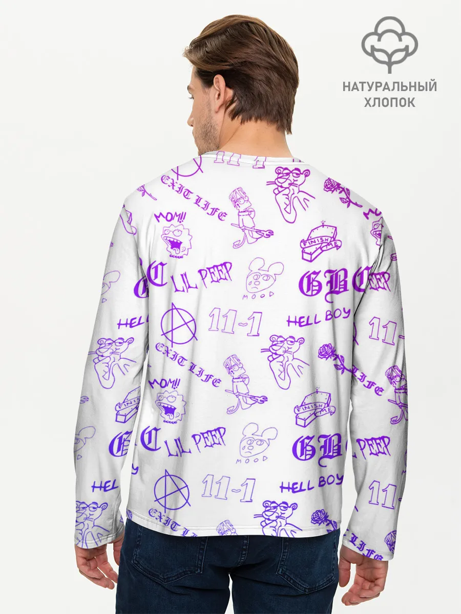 Мужской лонгслив базовый / LIL PEEP