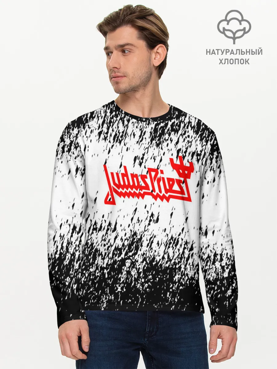 Мужской лонгслив базовый / Judas Priest: