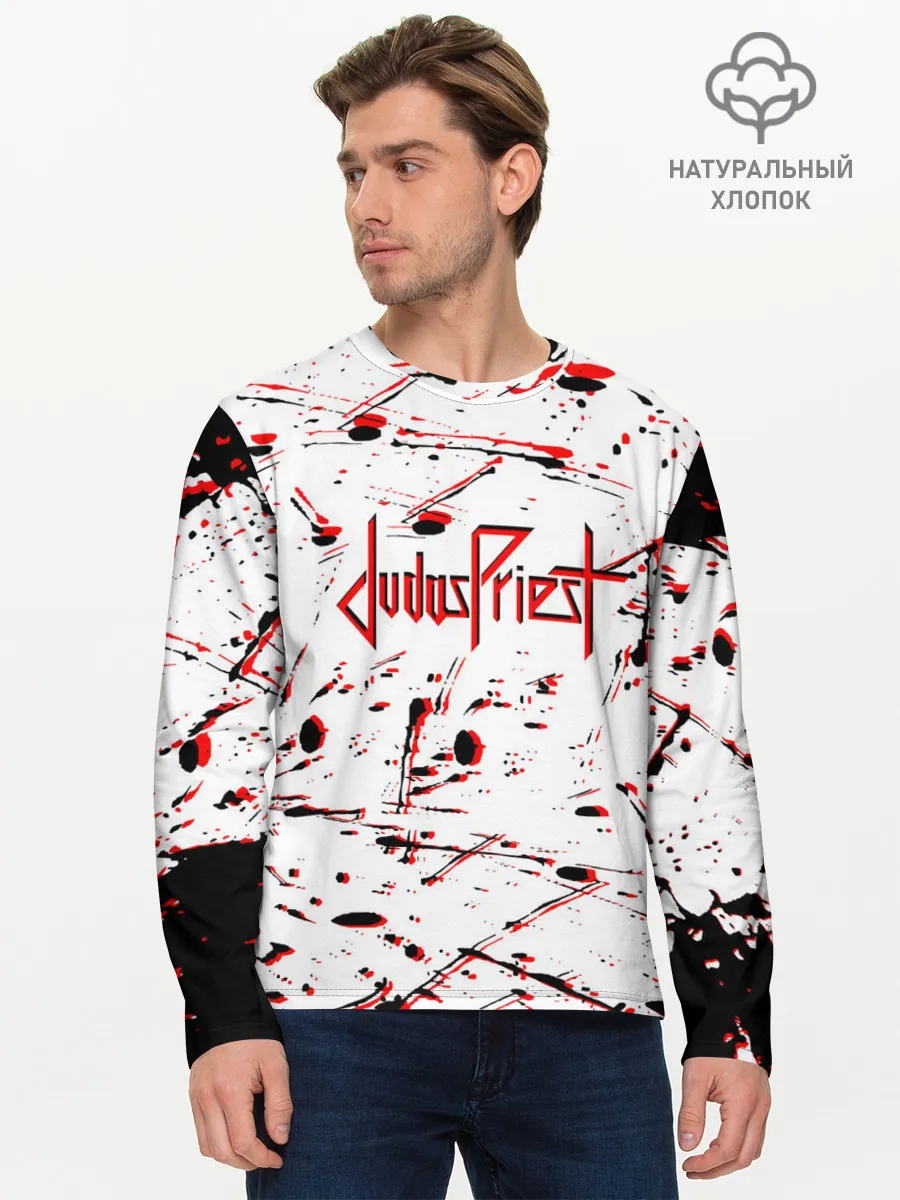 Мужской лонгслив базовый / Judas Priest: Бог металла