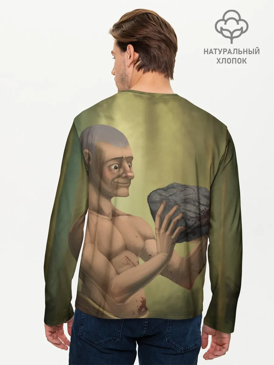 Мужской лонгслив базовый / Rust