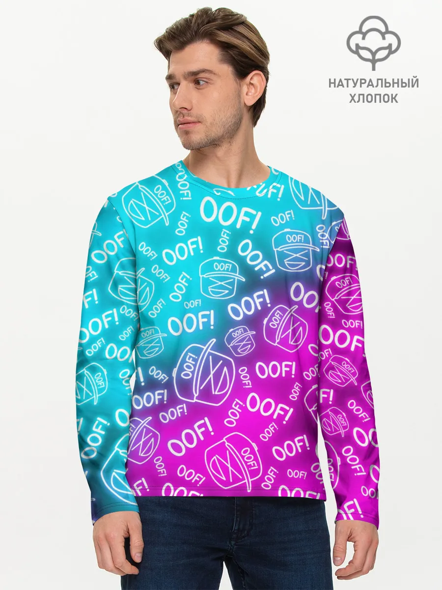 Мужской лонгслив базовый / OOF ROBLOX