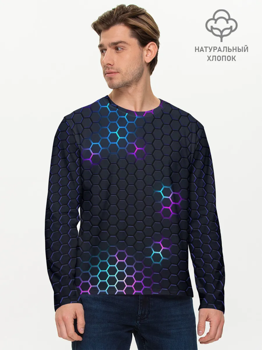 Мужской лонгслив базовый / НЕОНОВАЯ БРОНЯ | НЕО БРОНЯ