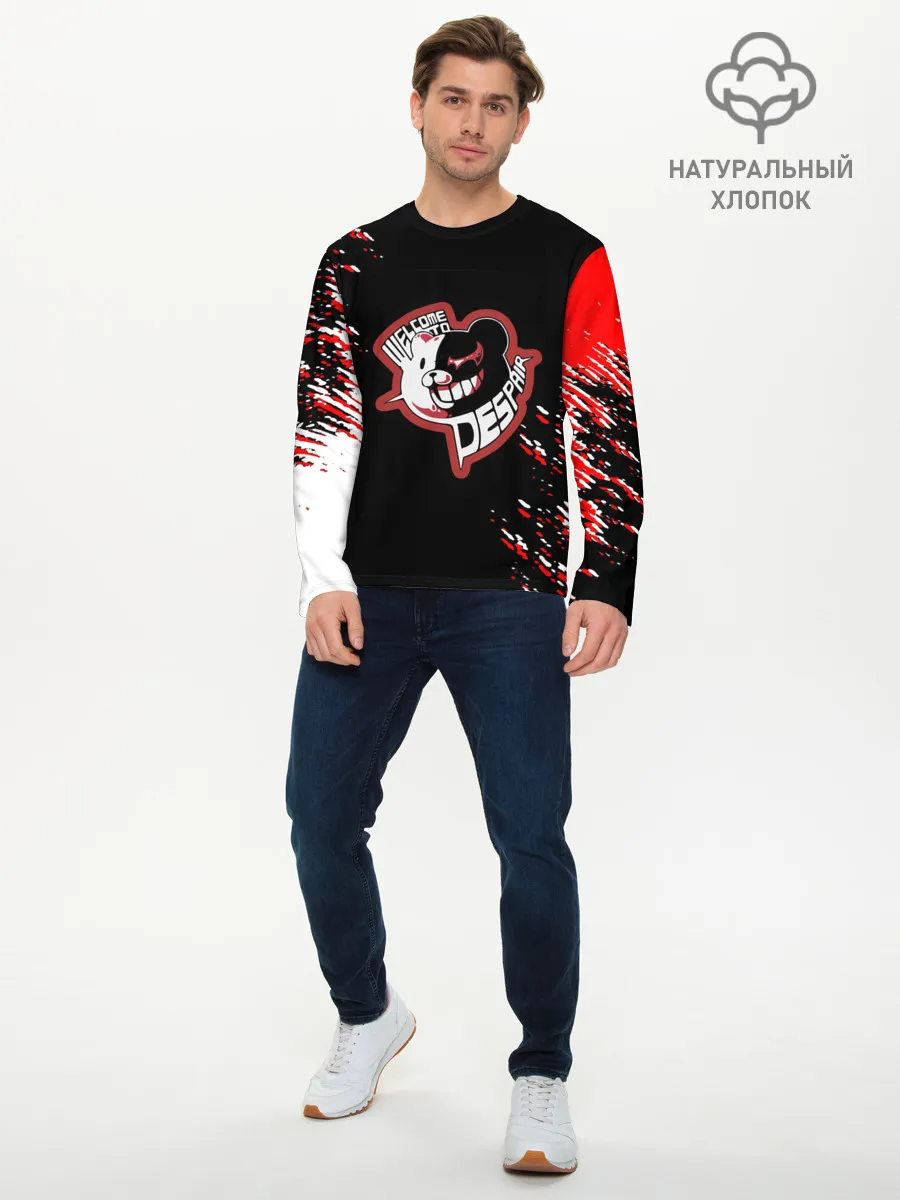 Мужской лонгслив базовый / Welcome to despair