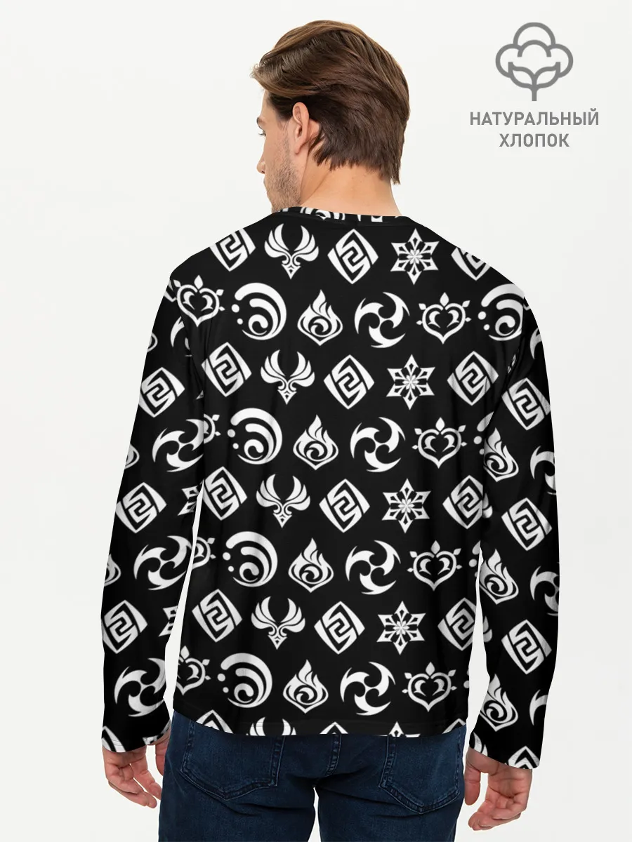 Мужской лонгслив базовый / Genshin Impact