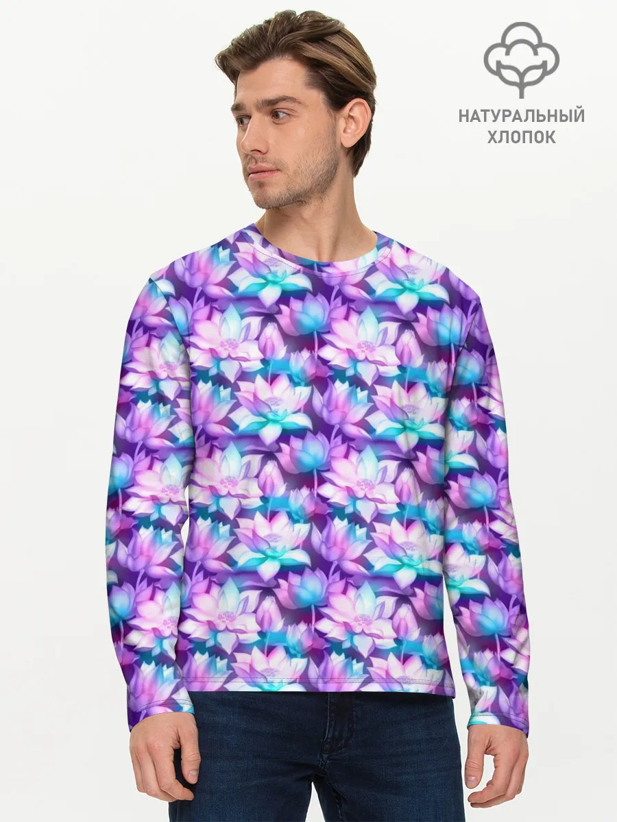 Мужской лонгслив базовый / Лотос