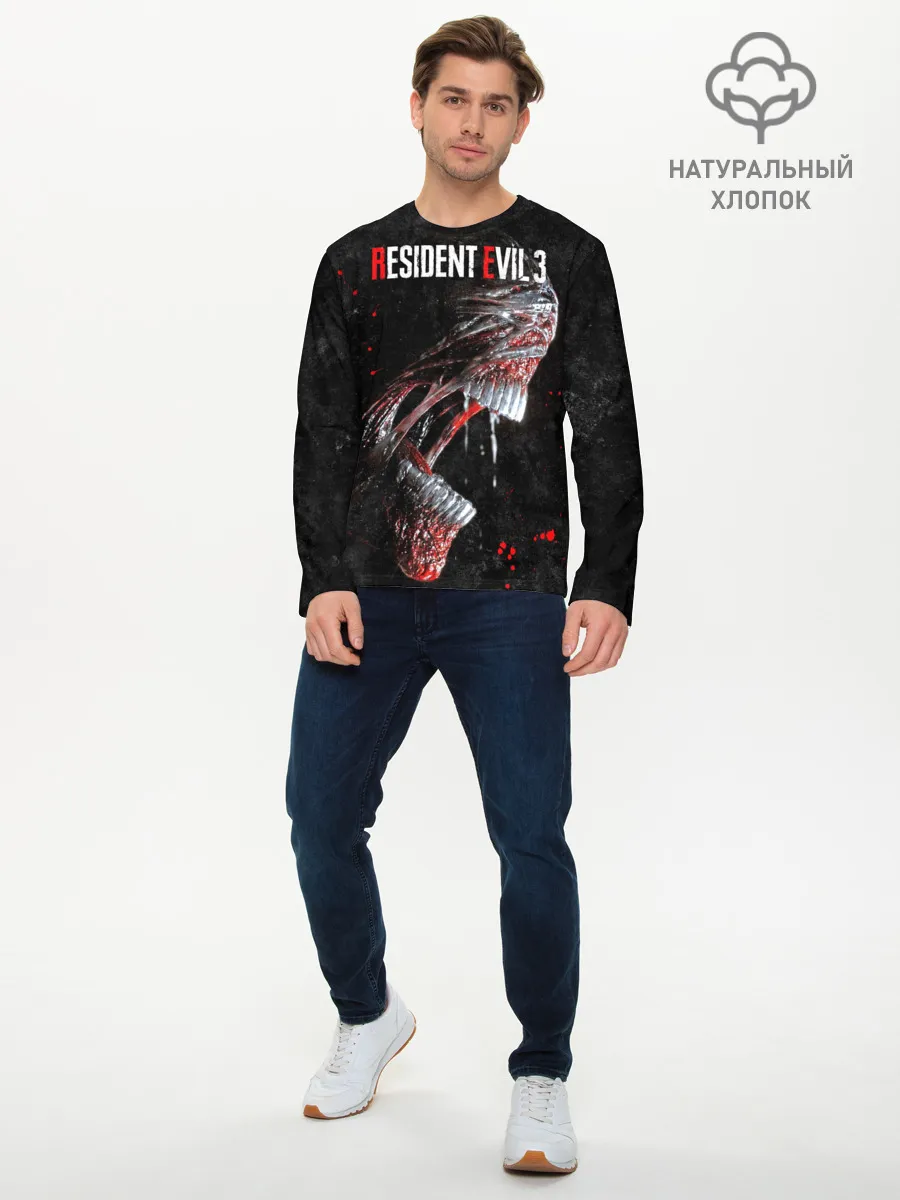 Мужской лонгслив базовый / RE3 | Nemesis