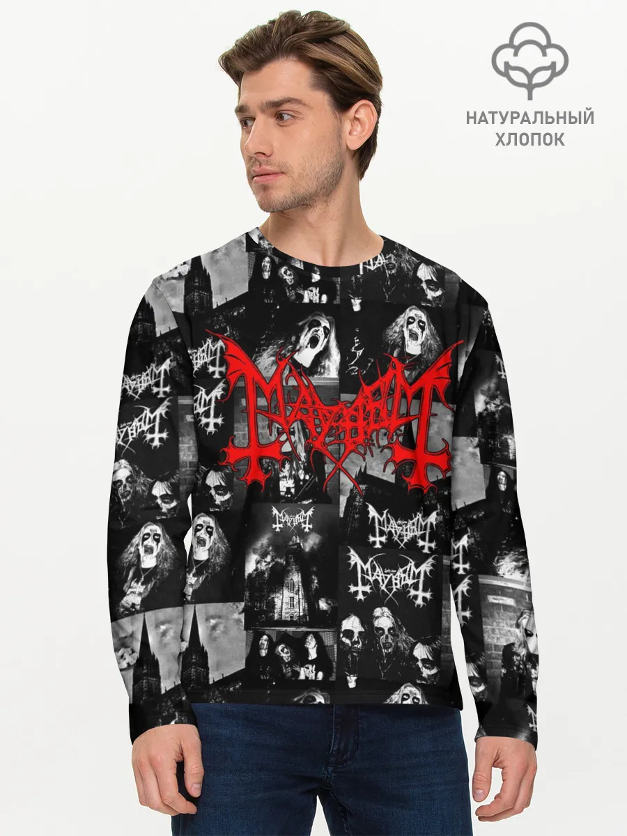 Мужской лонгслив базовый / MAYHEM