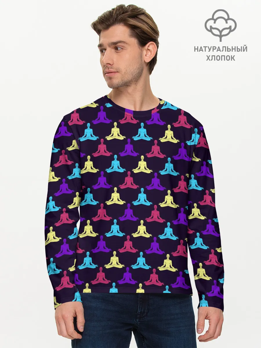 Мужской лонгслив базовый / Йога