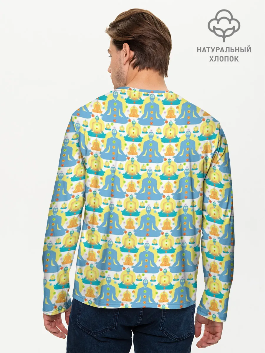 Мужской лонгслив базовый / Медитация