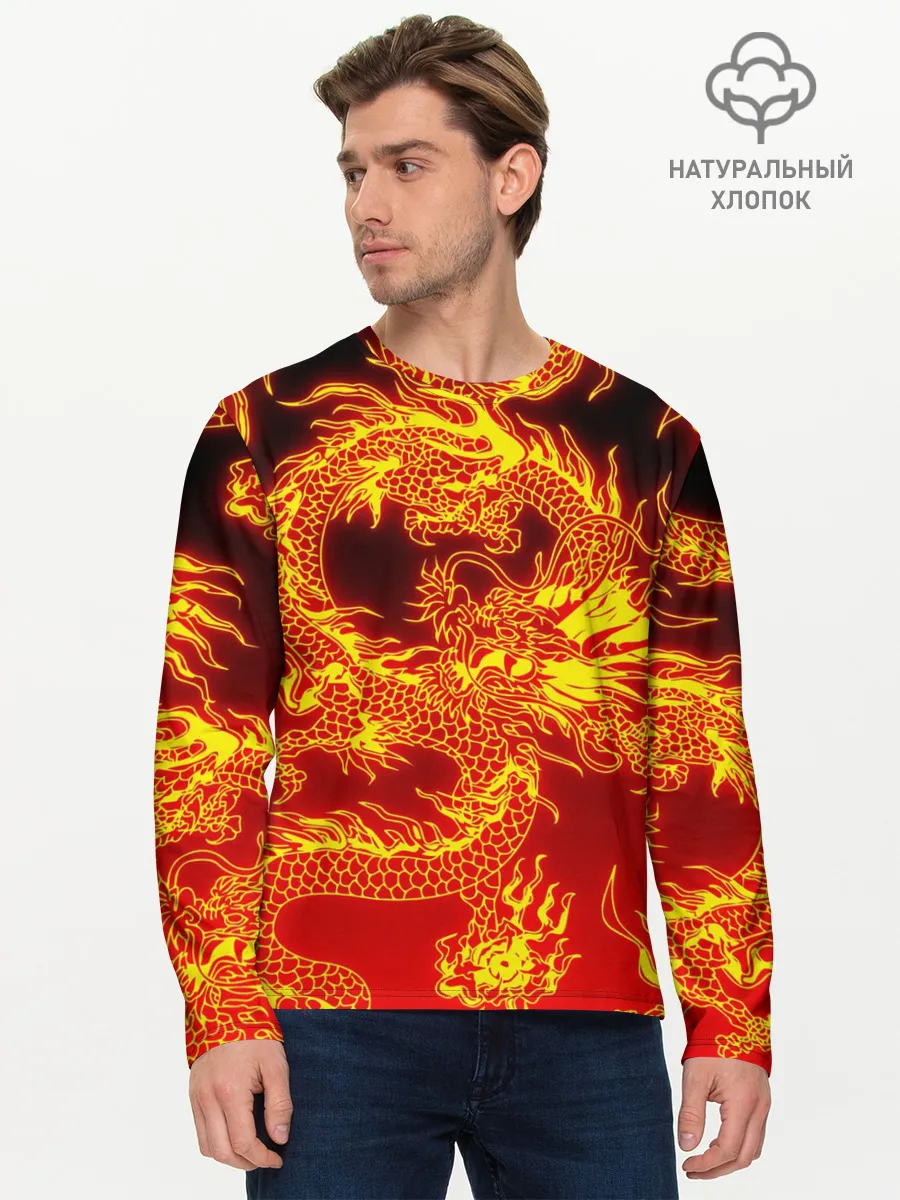 Мужской лонгслив базовый / ДРАКОН