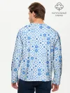 Мужской лонгслив базовый / Орнамент снежинки