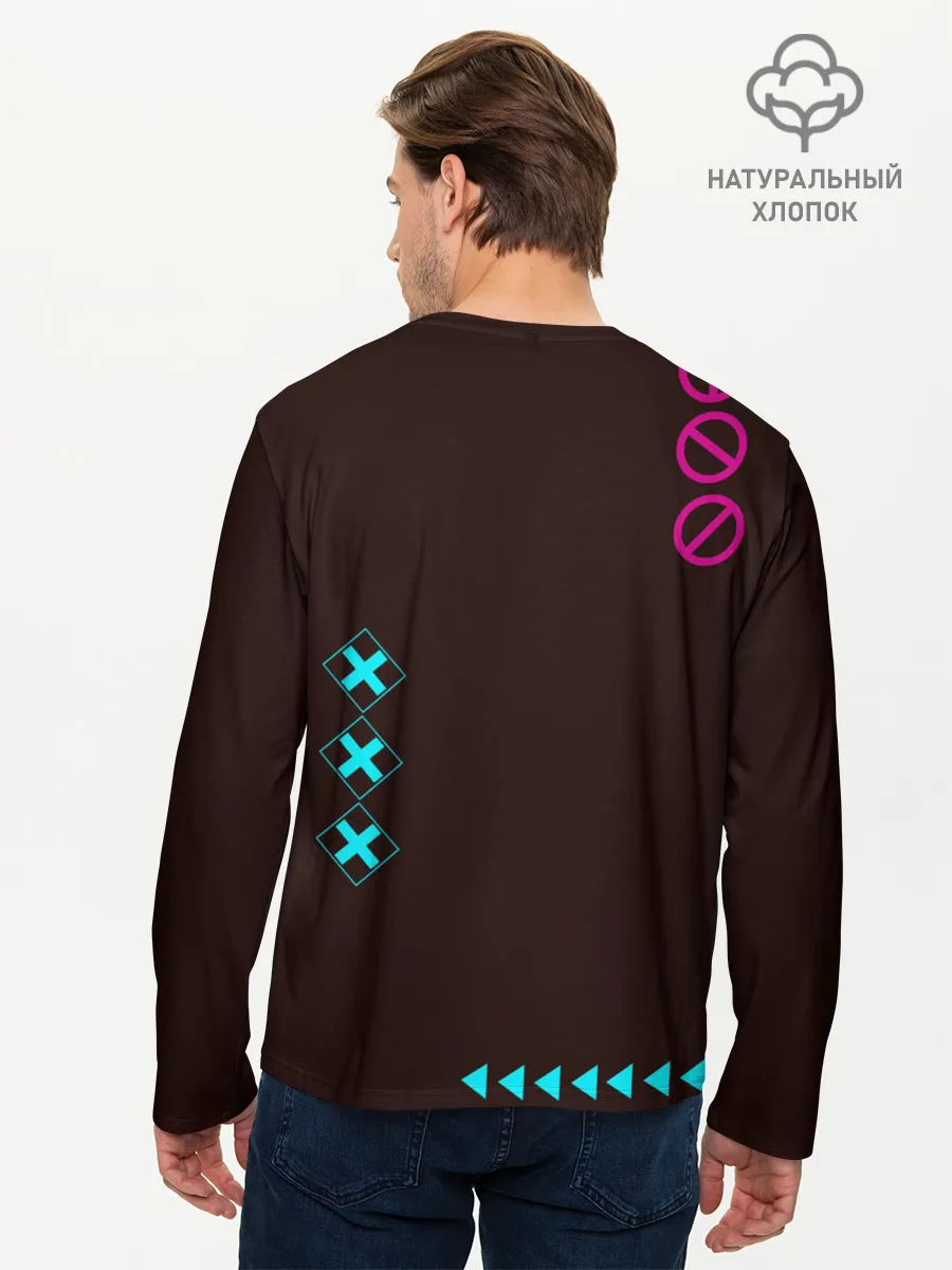 Мужской лонгслив базовый / Киберпанк