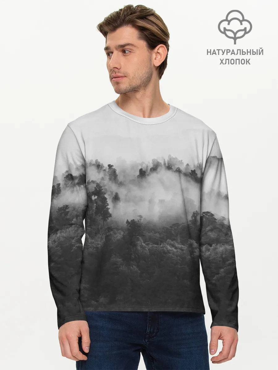 Мужской лонгслив базовый / Лес