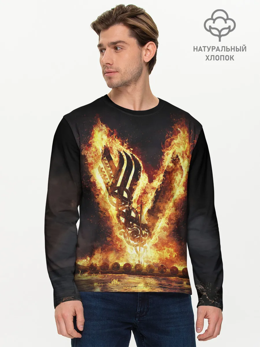 Мужской лонгслив базовый / ВИКИНГИ | VIKINGS | V