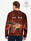 Мужской лонгслив базовый / CS GO M4A4 HOWI