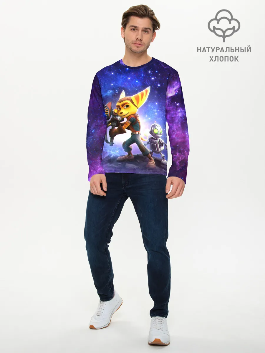 Мужской лонгслив базовый / Ratchet & Clank game