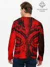 Мужской лонгслив базовый / BLACK RED DRAGONS TATOO