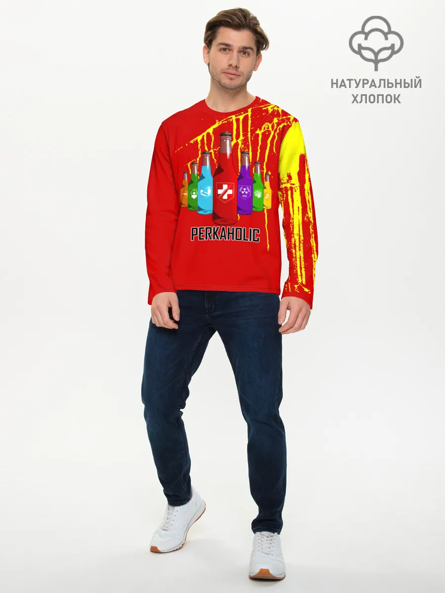 Мужской лонгслив базовый / PERKAHOLIC
