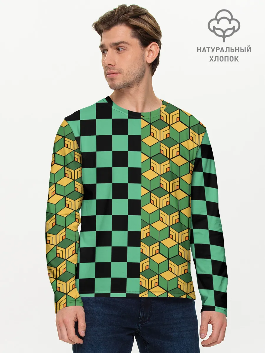 Мужской лонгслив базовый / ГИЮ ТОМИОКА | TANJIRO KAMADO