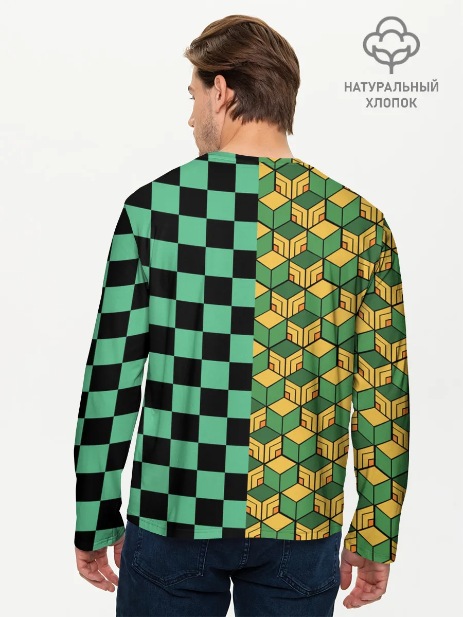 Мужской лонгслив базовый / ГИЮ ТОМИОКА | TANJIRO KAMADO