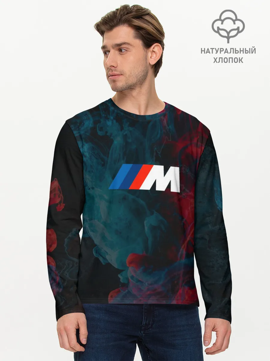 Мужской лонгслив базовый / BMW M Power | БМВ М