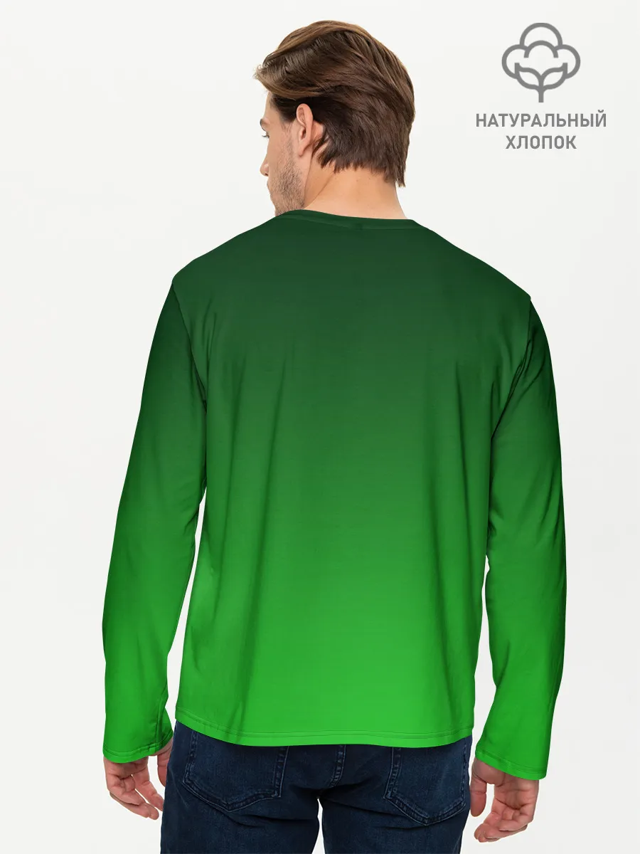 Мужской лонгслив базовый / девушка лепрекон в зеленом