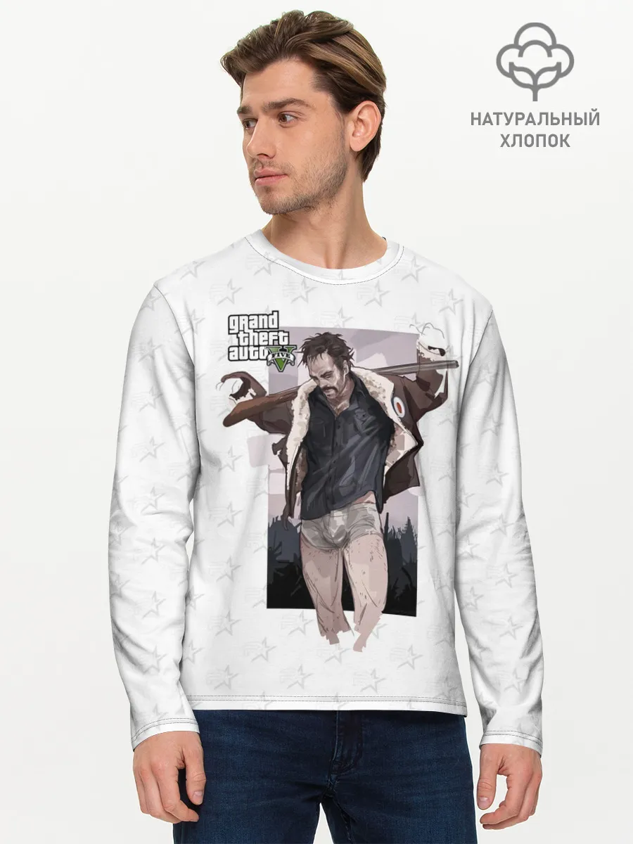 Мужской лонгслив базовый / Тревор Филипс ГТА5