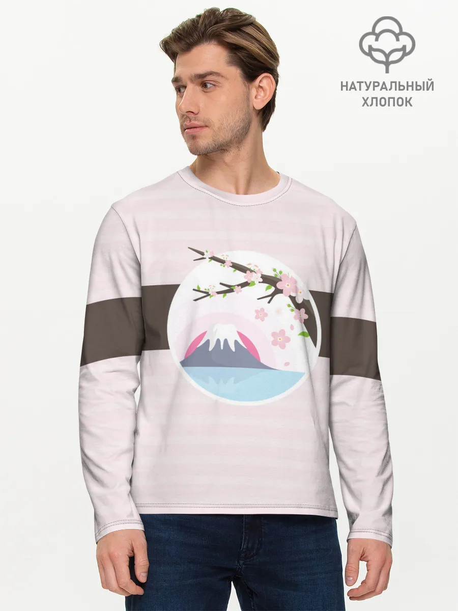 Мужской лонгслив базовый / Сакура | Sakura