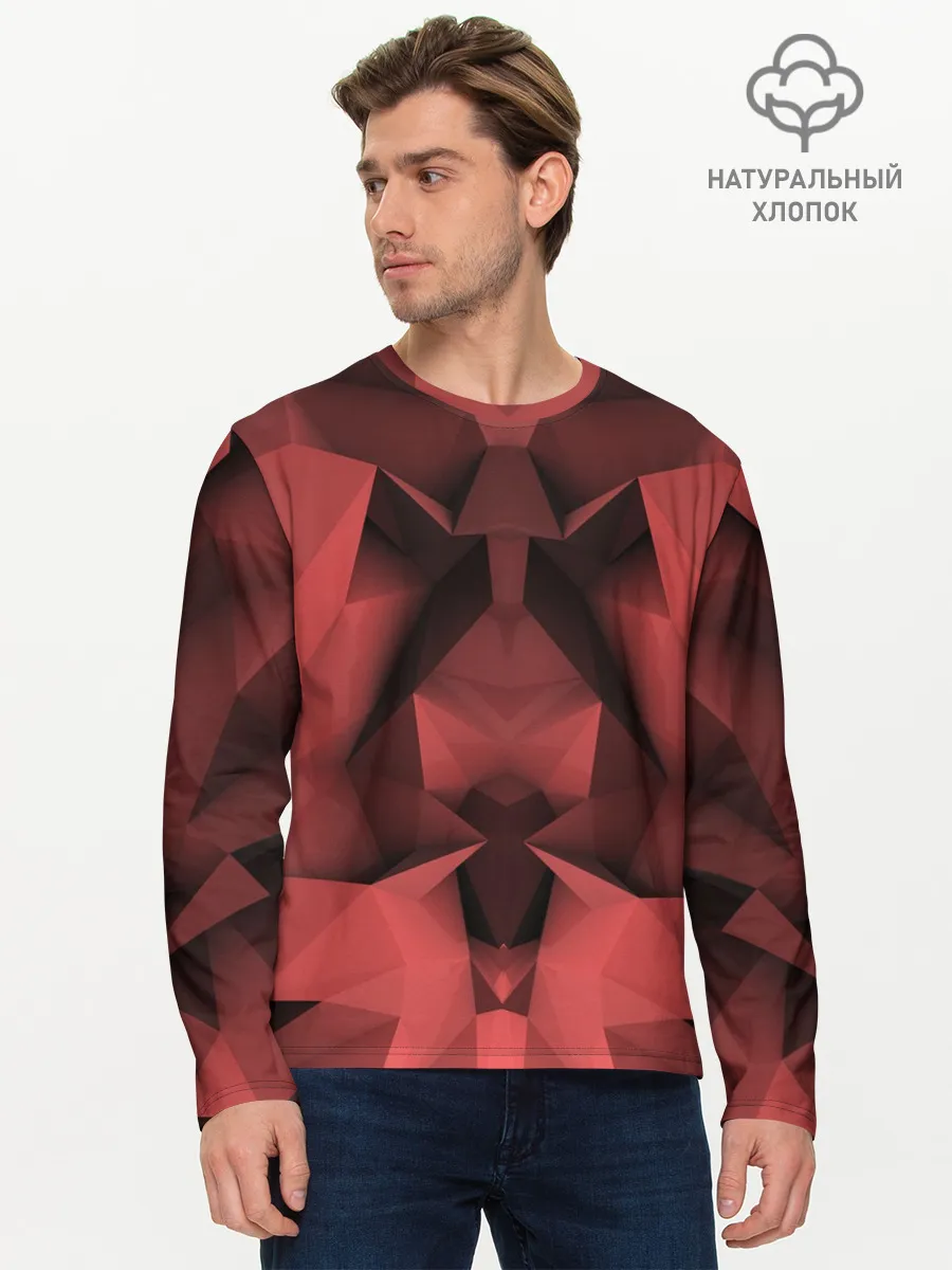 Мужской лонгслив базовый / Геометрическая Абстракция