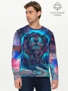 Мужской лонгслив базовый / Galaxy Lion