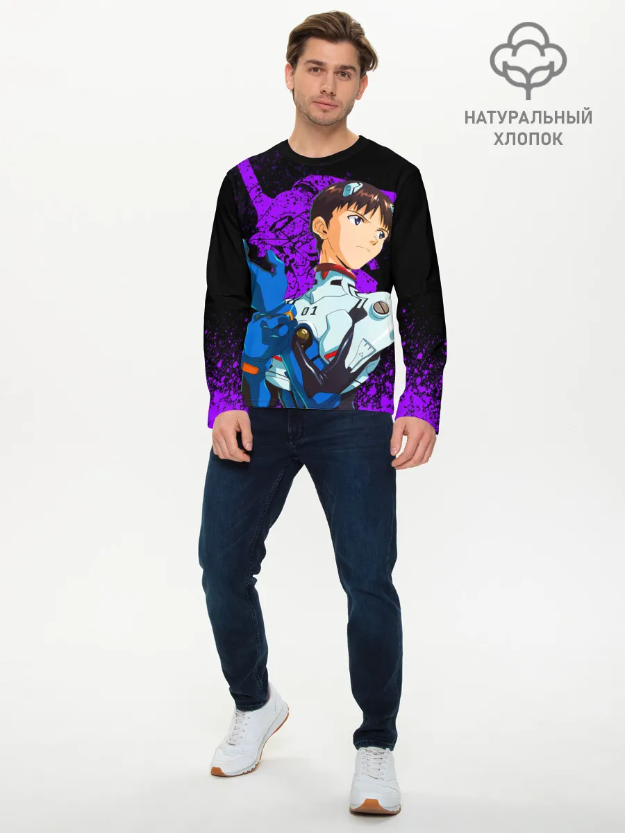 Мужской лонгслив базовый / ЕВАНГЕЛИОН