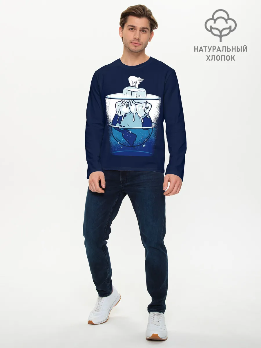 Мужской лонгслив базовый / Polar Ice Bear
