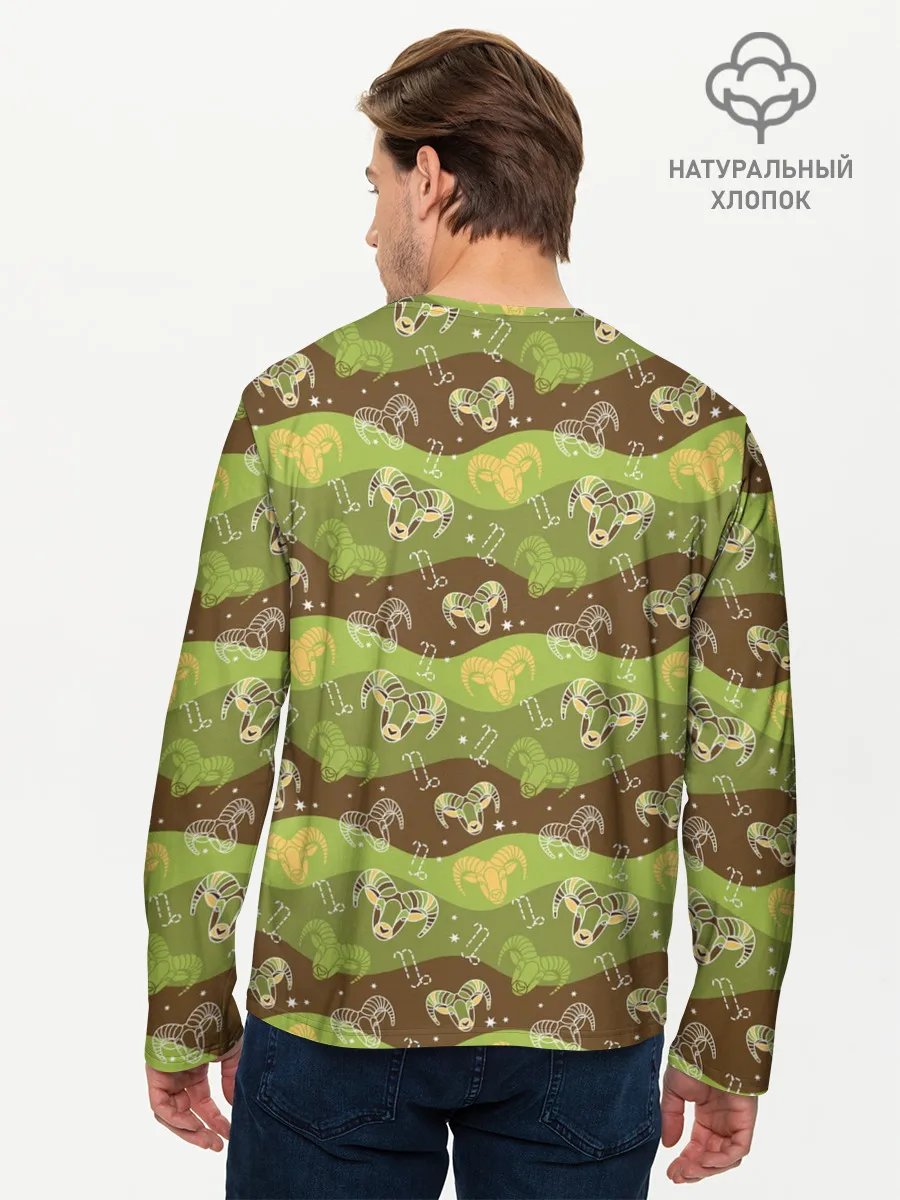 Мужской лонгслив базовый / Козерог