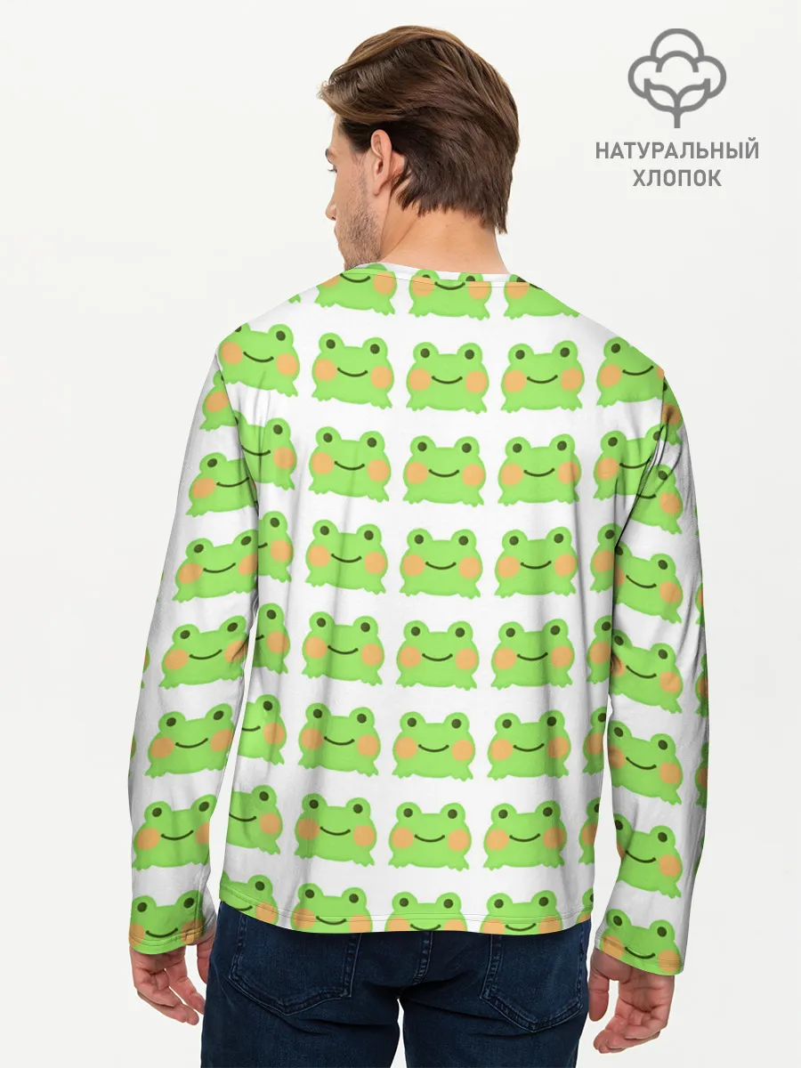 Мужской лонгслив базовый / лягушка