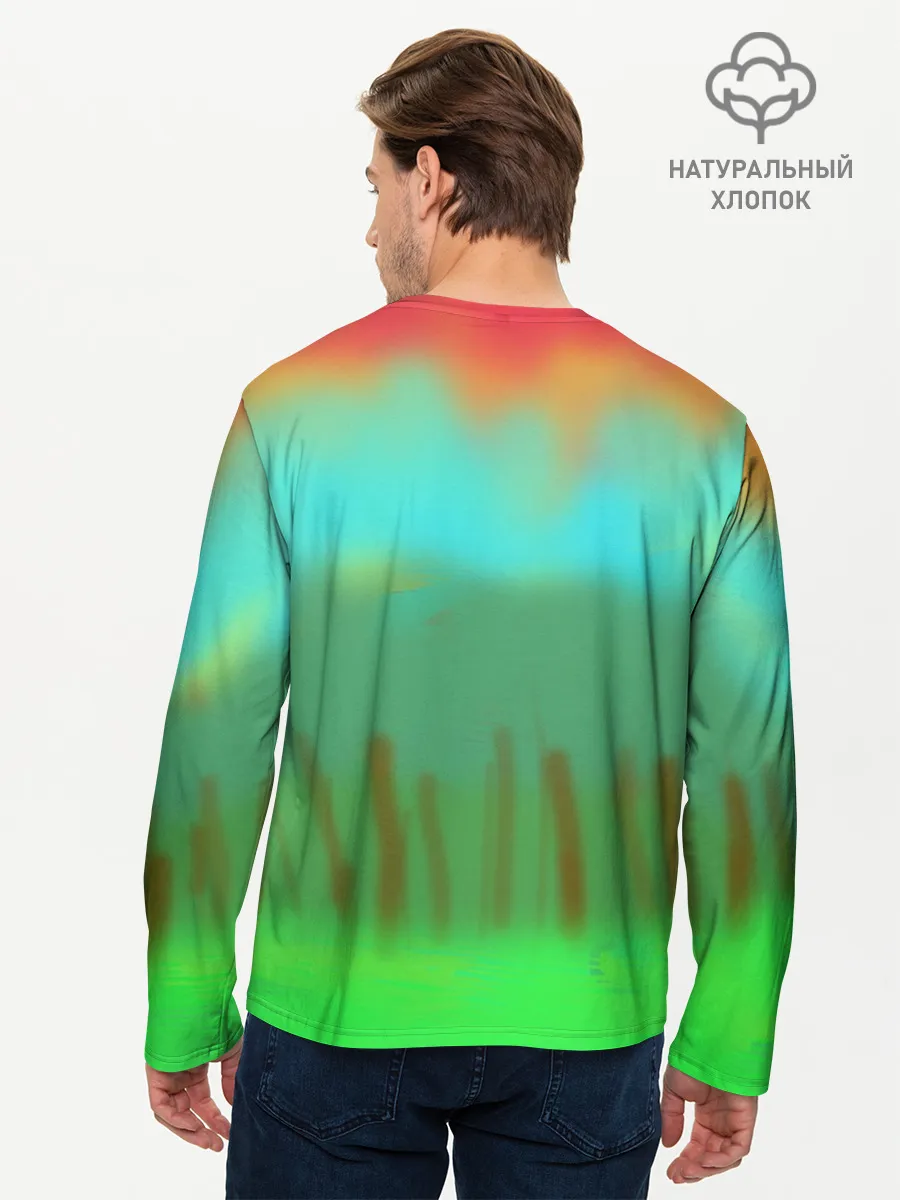 Мужской лонгслив базовый / Make peace