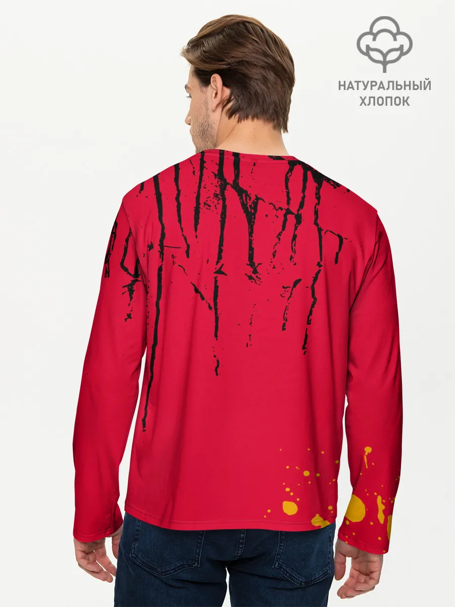 Мужской лонгслив базовый / Токийский гуль рогатый